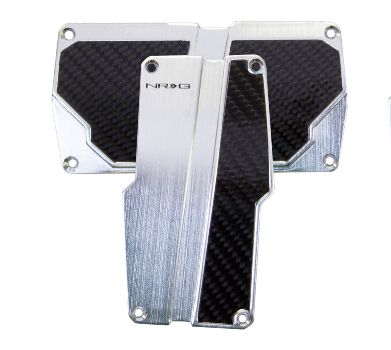 NRG - PEDALES DEPORTIVOS DE ALUMINIO CEPILLADO; ESTILO AUTO TRANS