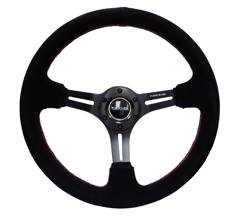 NRG - DEEP DISH SPORT VOLANTE VERSÃO REFORÇADA C/ CENTRO DE TRÊS RAIOS C/ SLITS 3IN DEEP DISH
