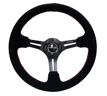 NRG - DEEP DISH SPORT VOLANTE VERSÃO REFORÇADA C/ CENTRO DE TRÊS RAIOS C/ SLITS 3IN DEEP DISH