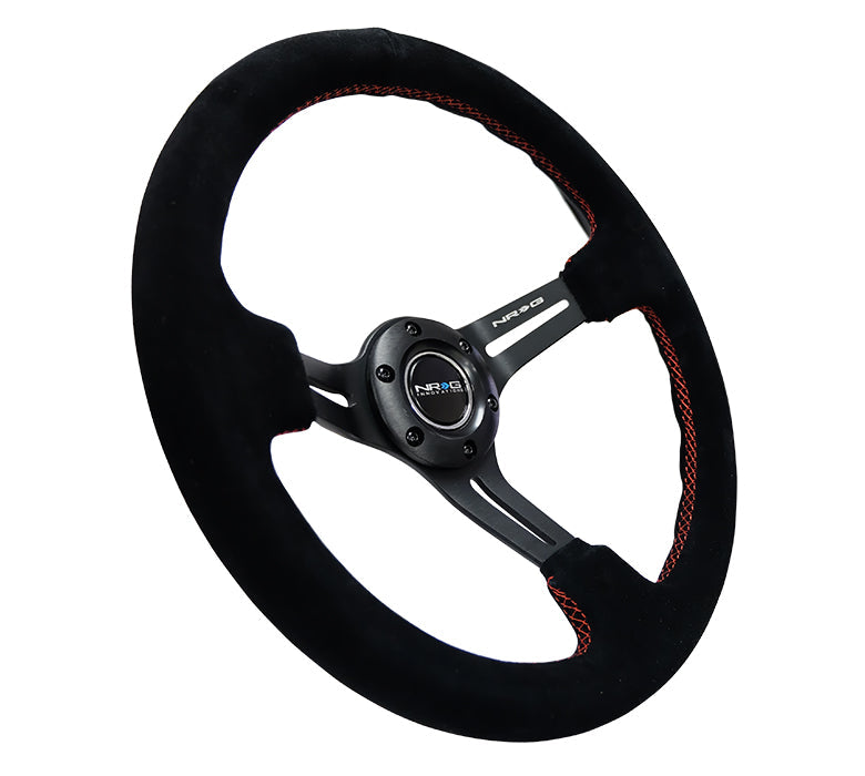 NRG - DEEP DISH SPORT VOLANTE VERSÃO REFORÇADA C/ CENTRO DE TRÊS RAIOS C/ SLITS 3IN DEEP DISH