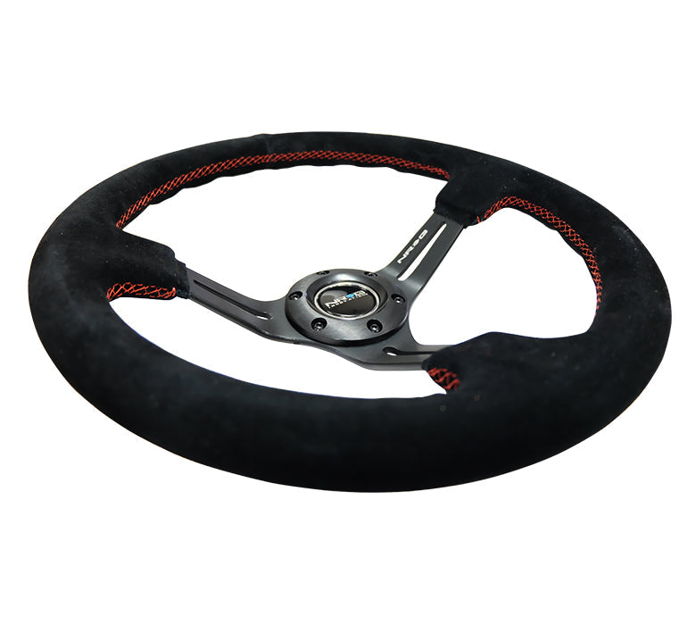NRG - DEEP DISH SPORT VOLANTE VERSÃO REFORÇADA C/ CENTRO DE TRÊS RAIOS C/ SLITS 3IN DEEP DISH