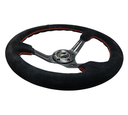 NRG - DEEP DISH SPORT VOLANTE VERSÃO REFORÇADA C/ CENTRO DE TRÊS RAIOS C/ SLITS 3IN DEEP DISH