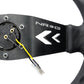 NRG - DEEP DISH SPORT STEERING WHEEL REINFORCED VERSION W/ TWO SPOKE CENTER W/ ARROW CUT OUT 3IN DEEP DISH