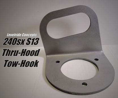 Levelride Concepts - 240sx S13 Thru-Hood Tow-Hook kit (LCTH900)