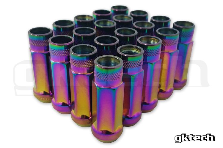 GKTech - NEO CHROME - PORCAS DE EXTREMIDADE ABERTA (PACOTE DE 20) (NEOCHROMENUTS)