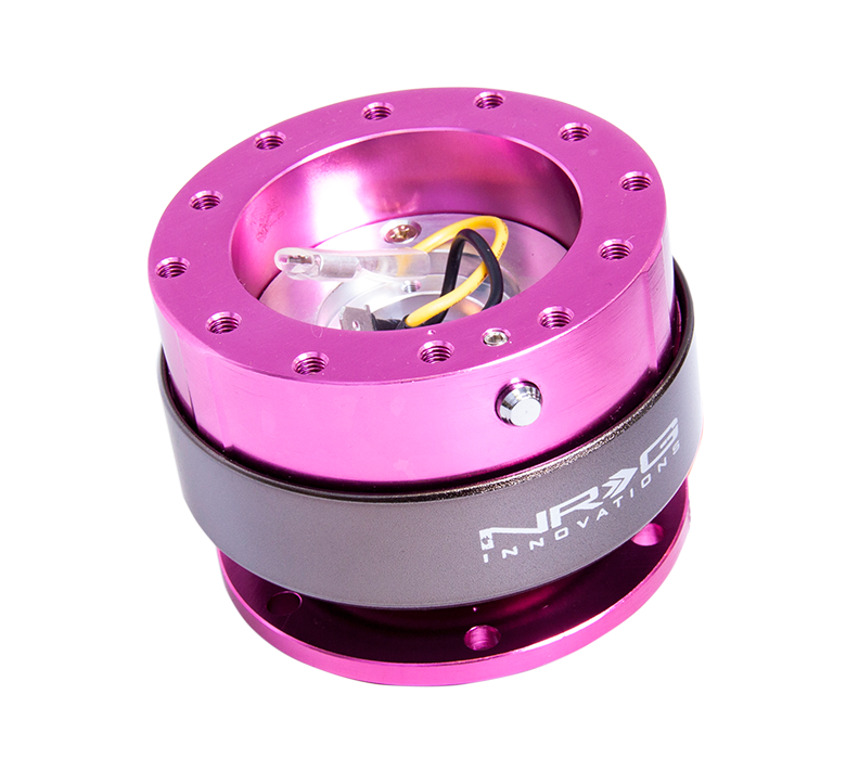 NRG - Gen 2.0 Quick Release(A Pink Body with Titanium Chrome Ring)