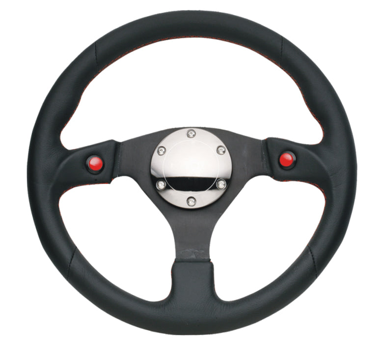 NRG - NEW AGE SPORT STEERING WHEEL TWO BUTTON STYLE; REINFORCED VERSION
