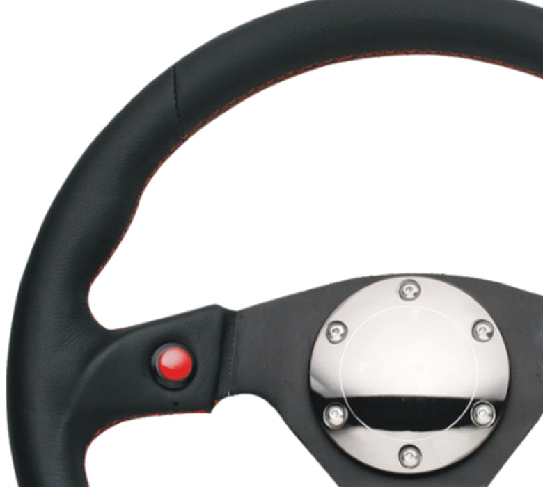 NRG - NEW AGE SPORT STEERING WHEEL TWO BUTTON STYLE; REINFORCED VERSION