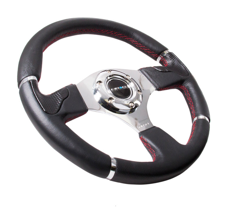 NRG - NEW AGE SPORT STEERING WHEEL REINFORCED VERSION FLAT BOTTOM DESIGN