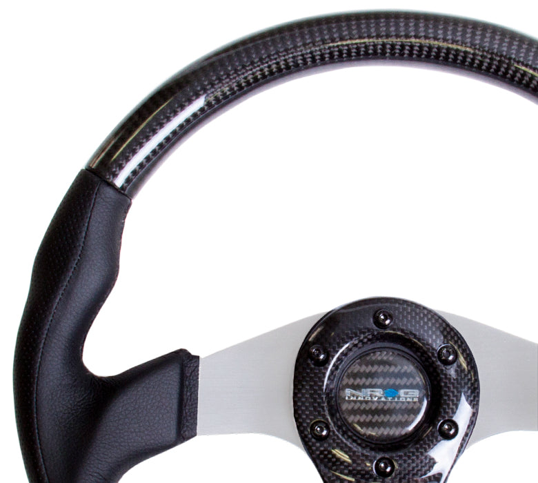 NRG - SÉRIE DE FIBRA DE CARBONO VOLANTE DESIGN DE FUNDO PLANO COM DETALHES DE COURO