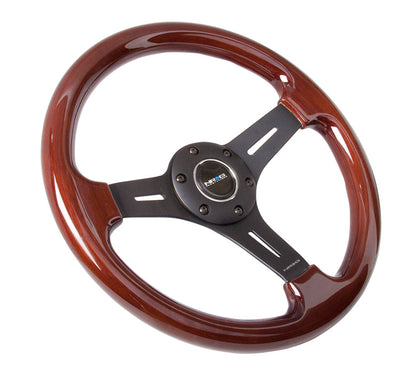 NRG - VOLANTE DE MADEIRA VINTAGE COM CENTRO DE TRÊS RAIOS
