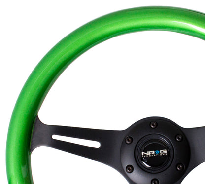 NRG - CLASSIC WOOD STEERING WHEEL W/ THREE SPOKE CENTER W/ SLITS