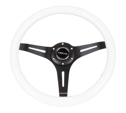 NRG - CLASSIC WOOD STEERING WHEEL W/ THREE SPOKE CENTER W/ SLITS