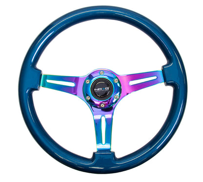 NRG - CLASSIC WOOD STEERING WHEEL W/ THREE SPOKE CENTER W/ SLITS