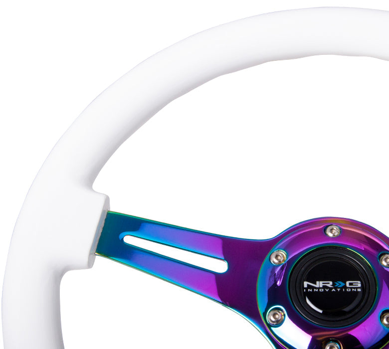 NRG - CLASSIC WOOD STEERING WHEEL W/ THREE SPOKE CENTER W/ SLITS