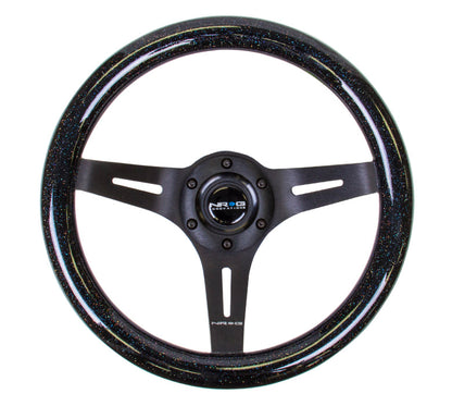 NRG - CLASSIC WOOD STEERING WHEEL W/ THREE SPOKE CENTER W/ SLITS