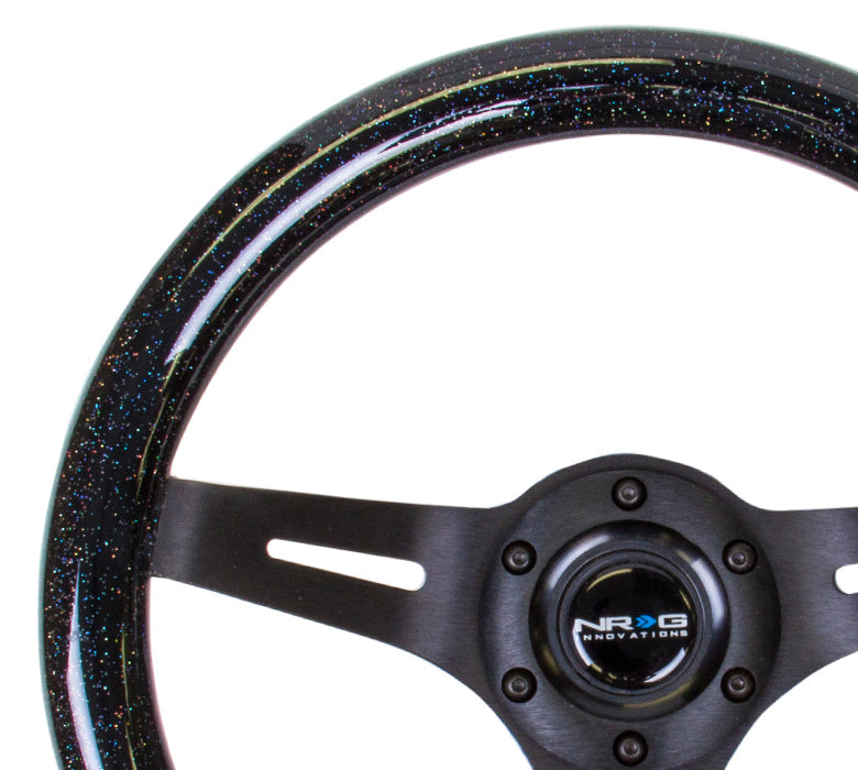 NRG - CLASSIC WOOD STEERING WHEEL W/ THREE SPOKE CENTER W/ SLITS