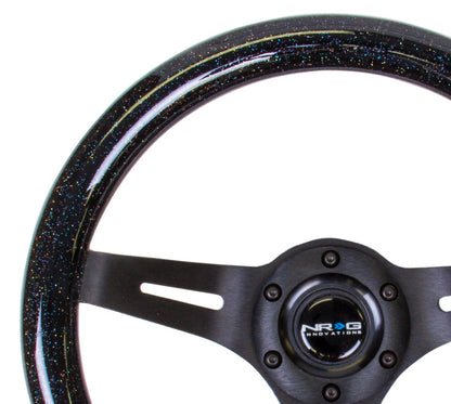 NRG - CLASSIC WOOD STEERING WHEEL W/ THREE SPOKE CENTER W/ SLITS