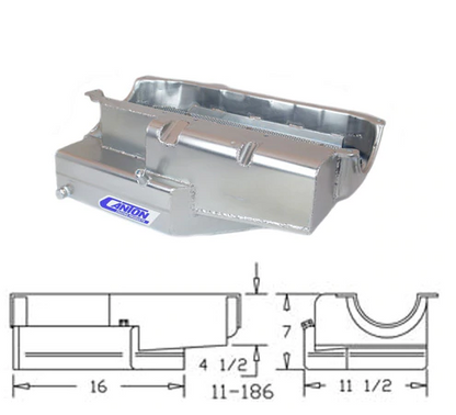Canton - Small Block Chevy Open Chassis Pro 16" de comprimento 1985 e anteriores