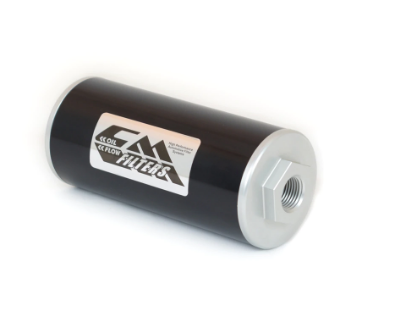 Canton - Filtro de aceite CM de aluminio billet Puertos NPT de 1/2" en línea de 6"