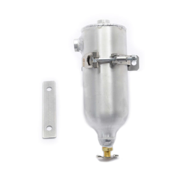 Canton - Tanque de captura de aluminio 24 Oz Drag Race 3/8" Puertos y llave de purga