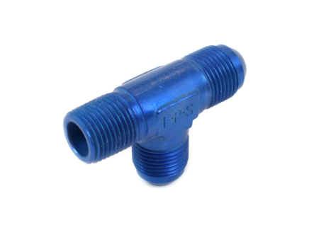 Canton - Conexión en T 1/2" NPT y 2 puertos -10 AN Aluminio