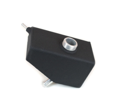 Canton - Depósito de expansión de aluminio 2005-2009 Mustang 11-14 GT 500 con cuello original negro
