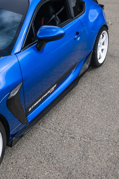 STREETHUNTER DESIGNS - BRZ/GR86 Carbon Fiber Side Skirt Extension
