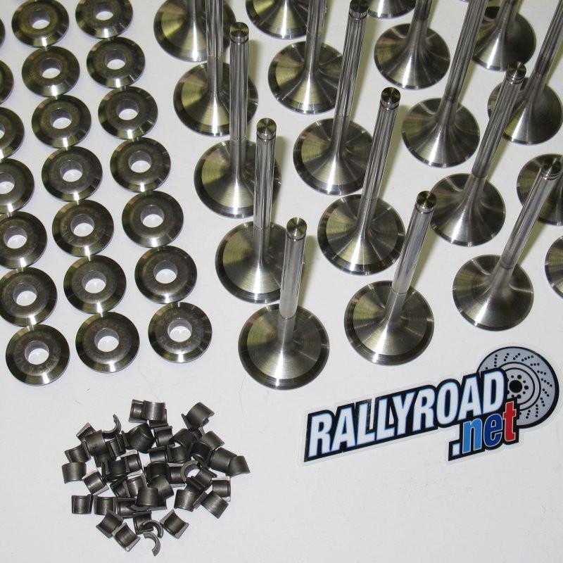 Rally Road - Válvulas de titanio con retenedores y retenedores de titanio (RRTVRK) 
