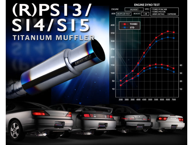 Tomei - Expreme Titanium Exhaust - S13 / S14 / S15 (240SX