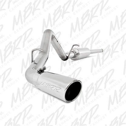 MBRP 14 Chevy/GMC 1500 Silverado/Sierra 4.3L V6/5.3L V8 Salida de un solo lado T409 Escape trasero de gato de 3 pulgadas