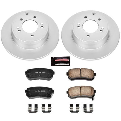 Power Stop 2015 Hyundai Sonata traseiro Z17 Evolution Geomet Kit de freio revestido