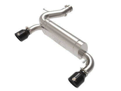 aFe Vulcan 3in 304 SS Axle-Back Escape 2021 Ford Bronco L4-2.3L (t)/V6-2.7L (tt) com pontas pretas