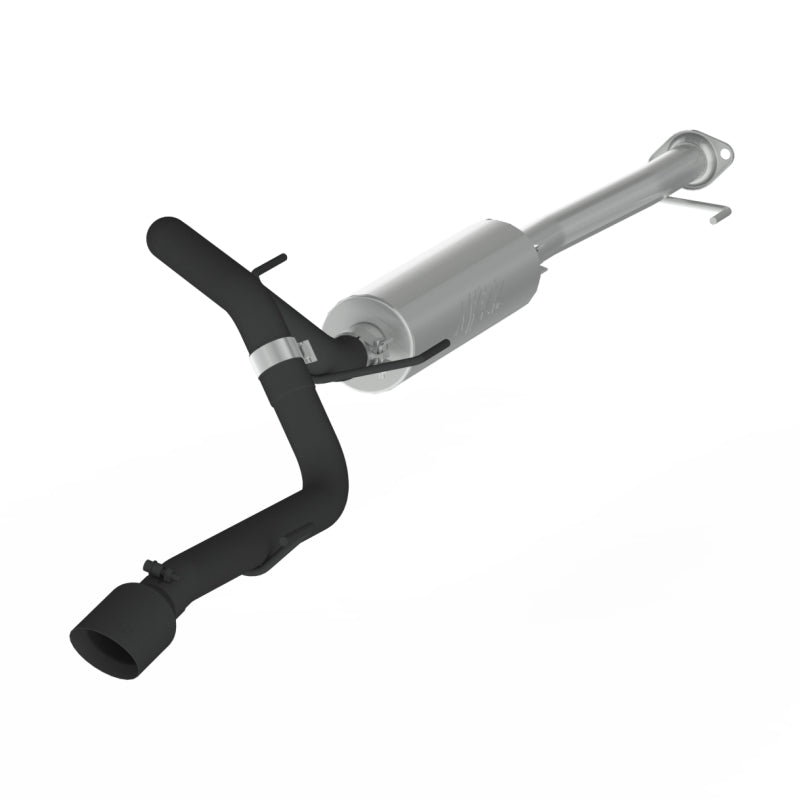 MBRP 10-18 Toyota 4 Runner BLK 4in OD Punta Single Rear Exit 2.5in Cat Back Escape