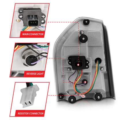 ANZO 11-14 Chrysler 300 LED Luces traseras cromadas con secuencial