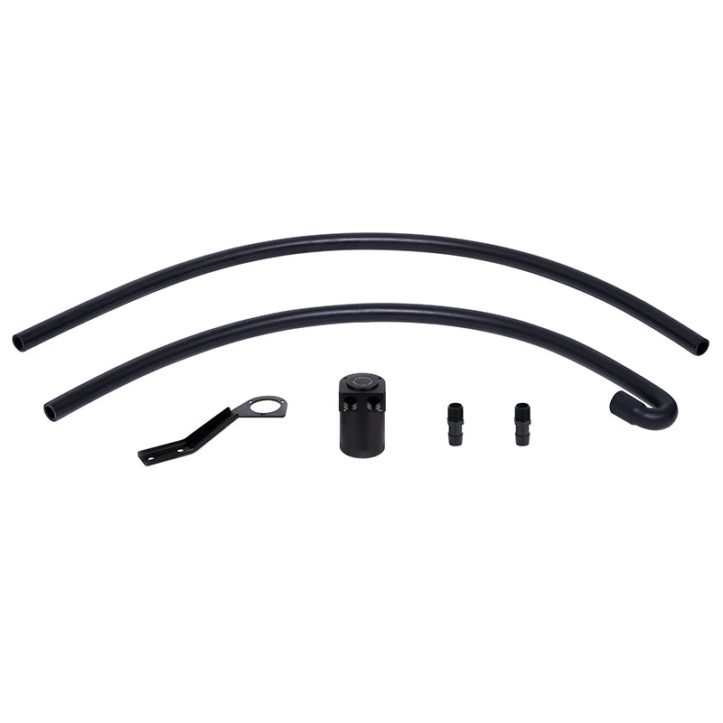 Mishimoto 07-10 BMW N54 Kit de lata de captura de aceite con deflector - Negro (lado CCV)