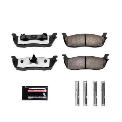 Power Stop 97-02 Ford Expedition traseiro Z36 para caminhão e pastilhas de freio para reboque com ferragens