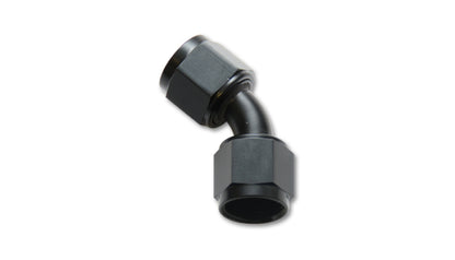 Vibrante -10AN X -10AN Fêmea Flare Giratório Encaixe de 45 graus (AN para AN) -Anodizado Somente Preto