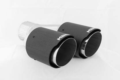 MBRP universal de fibra de carbono de ponta dupla 3,5 pol. OD/entrada de 2,5 pol.