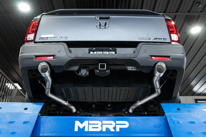 MBRP 21-22 Honda Ridgeline T304 Aço Inoxidável Cat-Back de 2,5 polegadas - Saída Traseira Dividida Dupla