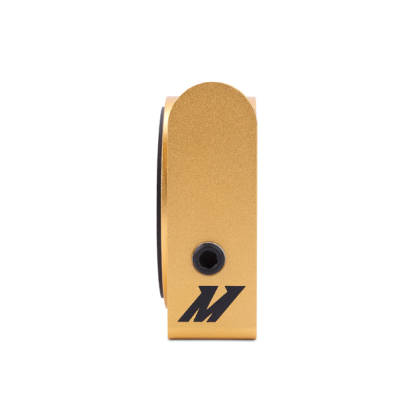 Placa sanduíche de óleo Mishimoto M22 x 1,5 com termostato montado na parte traseira