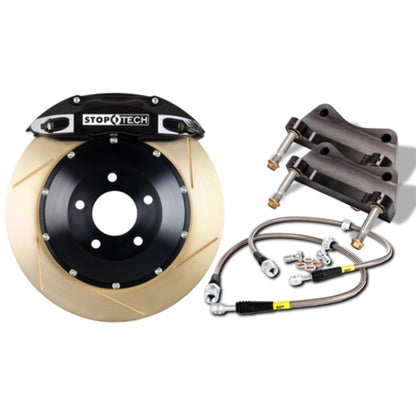 StopTech 08-13 BMW M3 w/ Black ST-60 Calipers 380x35mm Slotted Rotors Front Big Brake Kit