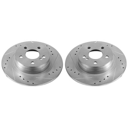 Power Stop 12-16 Mercedes-Benz C250 Rear Evolution Drilled & Slotted Rotors - Pair
