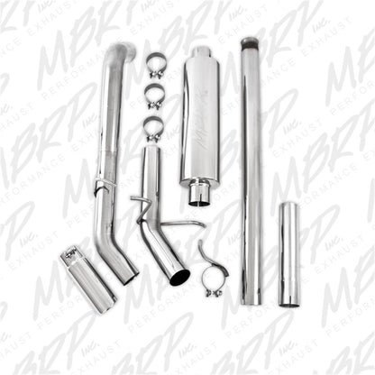 MBRP 14 Chevy/GMC 1500 Silverado/Sierra 4.3L V6/5.3L V8 Salida de un solo lado T409 Escape trasero de gato de 3 pulgadas