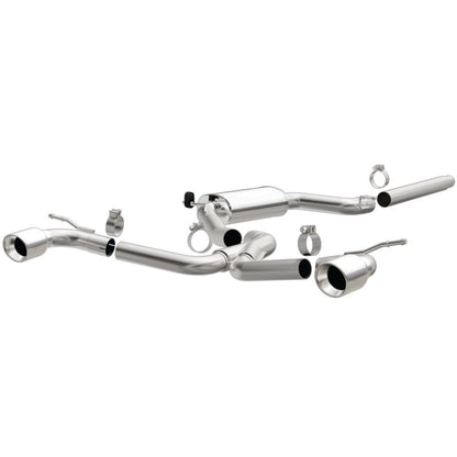 MagnaFlow SYS C/B Salida trasera doble dividida 4 pulgadas Puntas pulidas 2015 VW GTI 2.0L Turbo