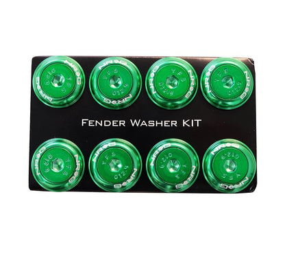 NRG - FENDER WASHER KIT; RIVETS FOR PLASTIC; COLOR MATCHED; SET OF 8