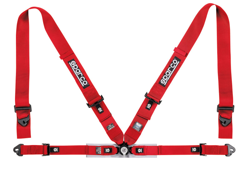 Sparco Belt 4Pt 3in/2in Arnés De Competición - Rojo