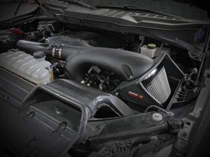 Sistema de admissão de ar frio de indução rápida aFe com filtro Pro DRY S 2021+ Ford F-150 V6-3.5L (tt)