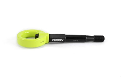 Perrin 15-17 Subaru WRX/STI Kit de gancho de remolque (delantero) - amarillo neón