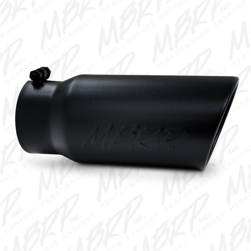 MBRP 10-12 Dodge 2500/3500 Cummins 6.7L Filtro trasero Sistema de escape con revestimiento negro de un solo lado